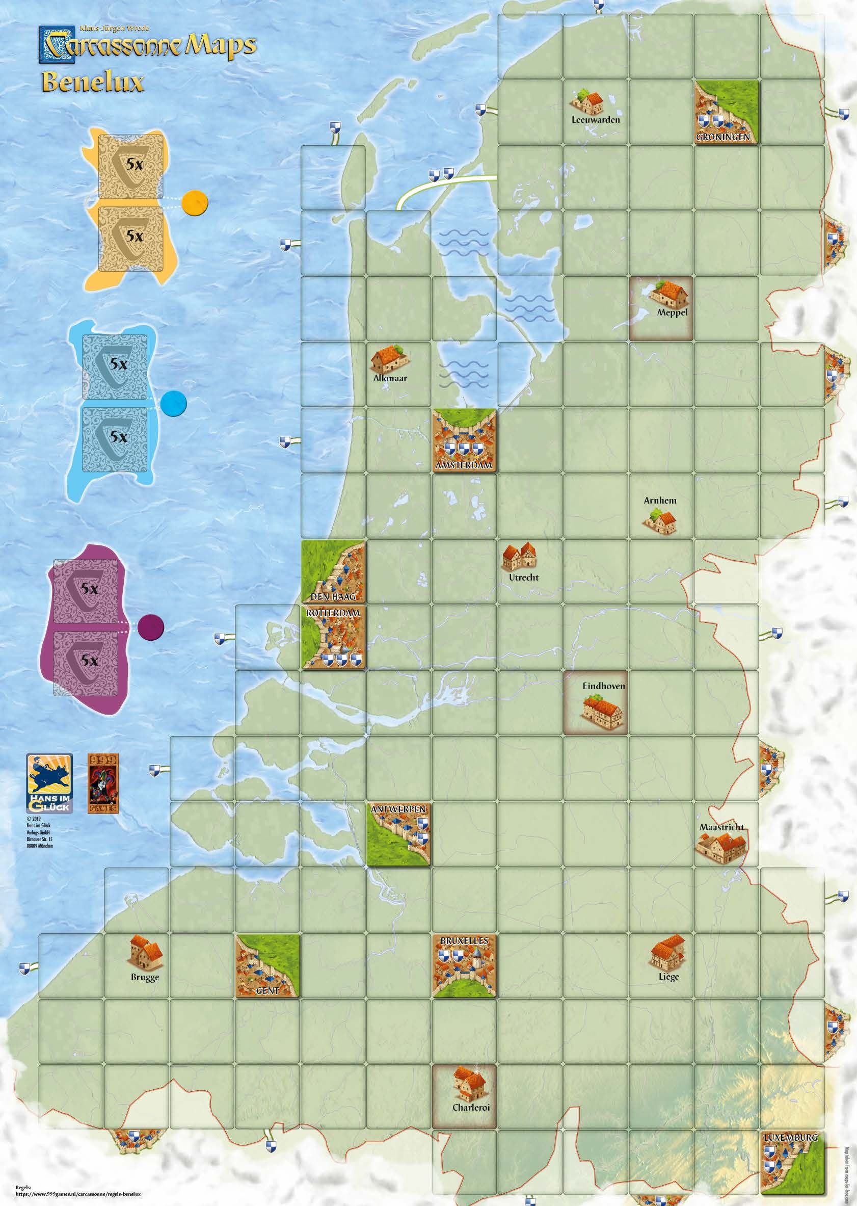 Carcassonne Maps uitbreiding