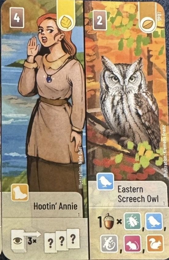 Forest Shuffle: Smoky Mountains – Hootin’ Annie / Eastern Screech Owl Promo Card