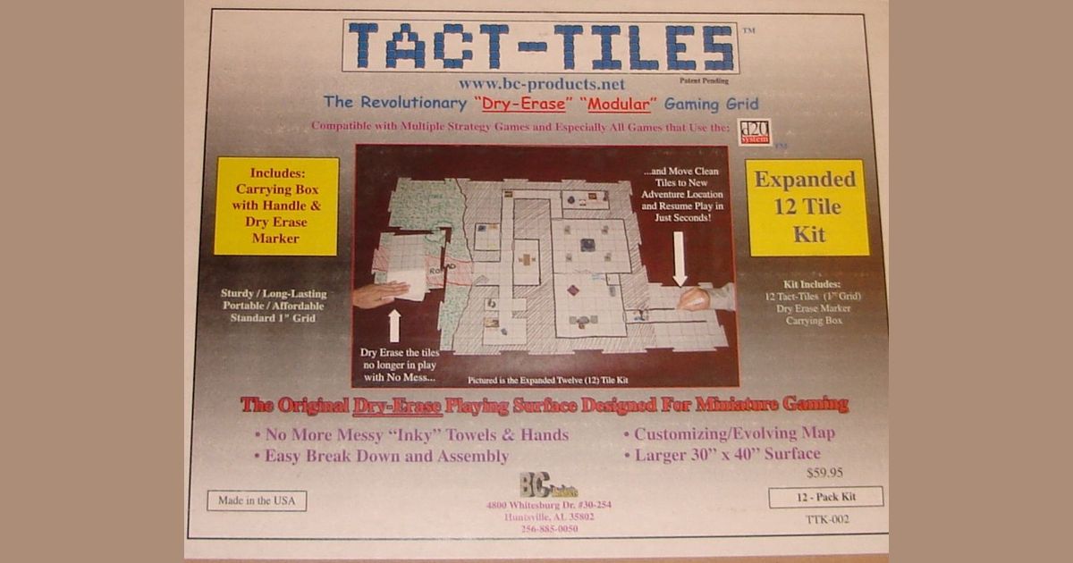 TactTiles Expanded 12Tile Kit RPG Item RPGGeek