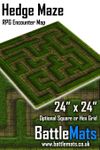 RPG Item: Hedge Maze 24" x 24" RPG Encounter Map