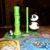Size comparison of the Pandas and the Bamboo. Regular edition vs Collectors Edition
