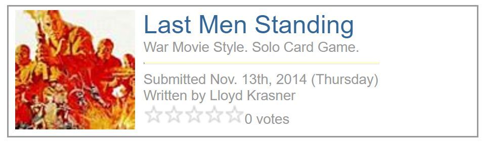 Last Men Standing cover art