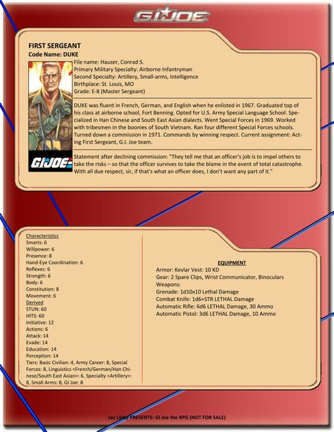 gi joe character cards