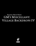 RPG Item: GM's Miscellany: Village Backdrops IV (Pathfinder)