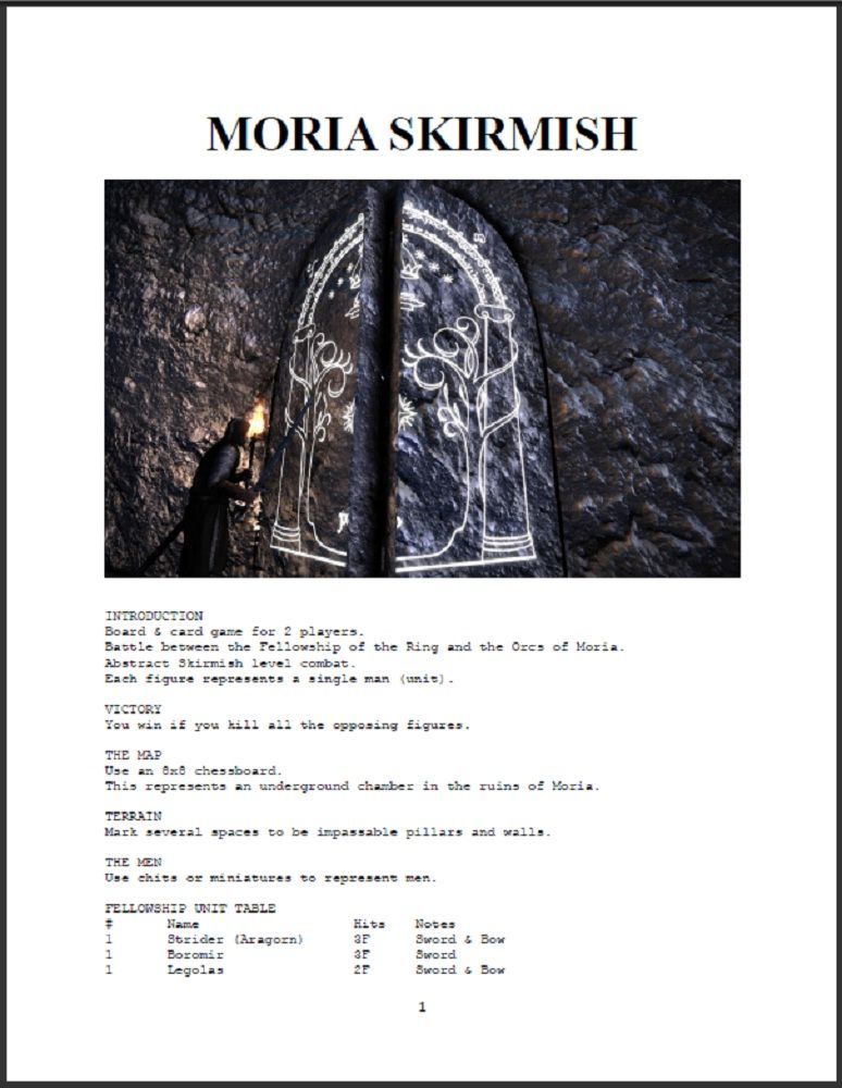 Moria Skirmish