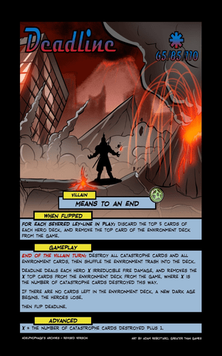 Deadline Angel Of Extinction Villain Promo Boardgamegeek