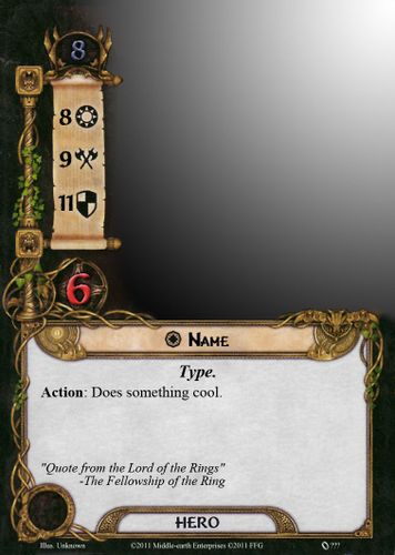 Hero Card Template 300dpi Psd Boardgamegeek