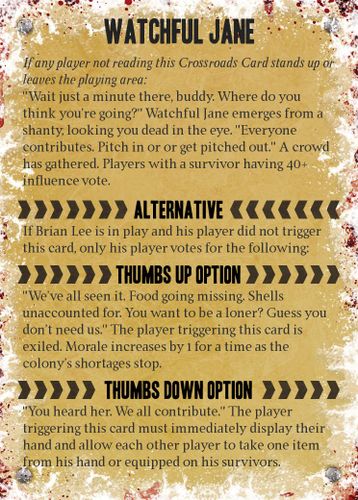Fan Made Crossroad Cards For Dead Of Winter Rpggeek