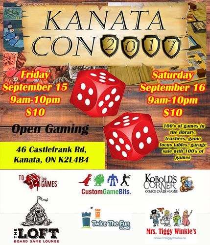 Kanata Kanata Board Gamers Thursday 21 September 2017 The Post