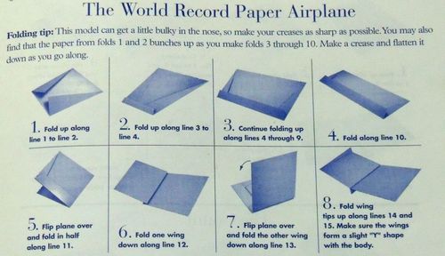 World Record Paper Airplane Instructions