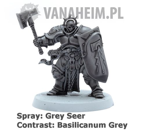 Citadel grey. Citadel: Grey Seer Spray. Contrast: Black Templar. Contrast: Basilicanum Grey. Grey Seer Citadel.