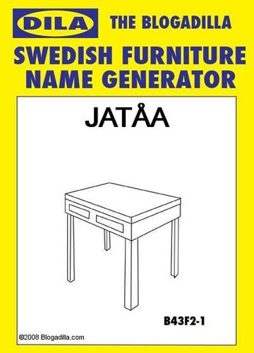 Your Ikea Furniture Name Boardgamegeek