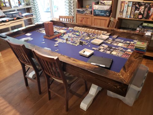 Board Game Table - Vault, Neoprene, Topper, DIY, Farmhouse Base ...