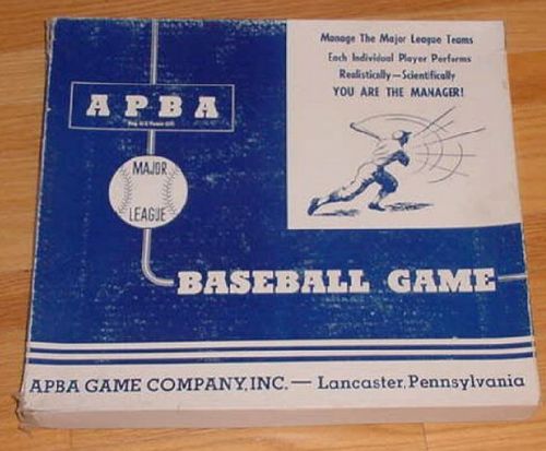 1953 apba baseball cards game