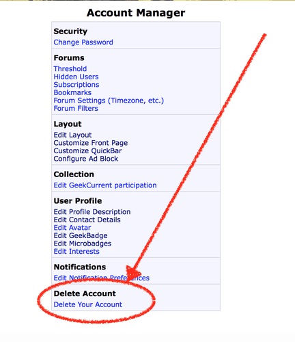 delete gamesalad account