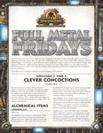 RPG Item: Full Metal Fridays Installment 2, Week 2: Clever Concoctions