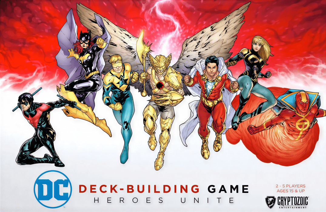 Boîte du jeu DC Deck-Building Game: Heroes Unite