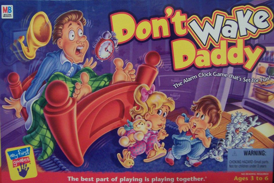 Hasbro Don't Wake Daddy 2011 Board Game for Spare Parts Missing Cards and Stands for sale online 