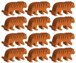 Endangered: Screen Printed Tigers