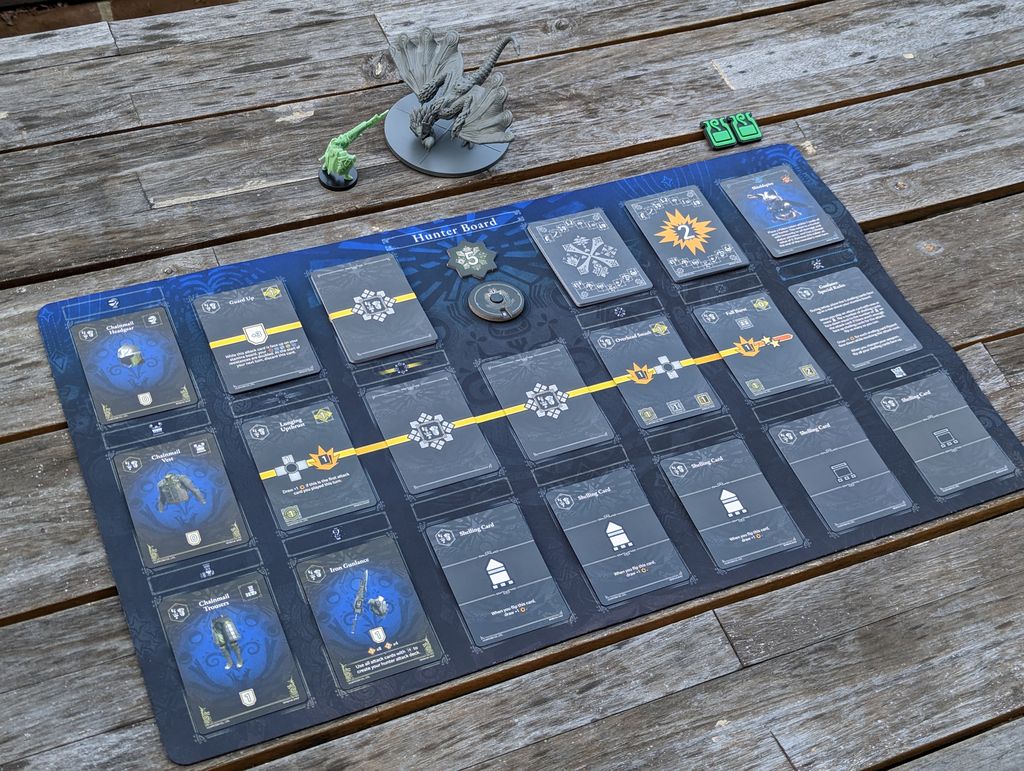 Playmat designed for 24x14" mat Monster Hunter World The Board Game