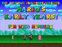 Video Game: Mario's Early Years: Fun with Numbers