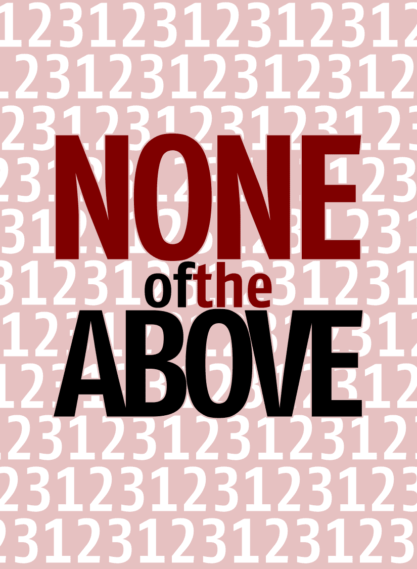 None of the Above cover art
