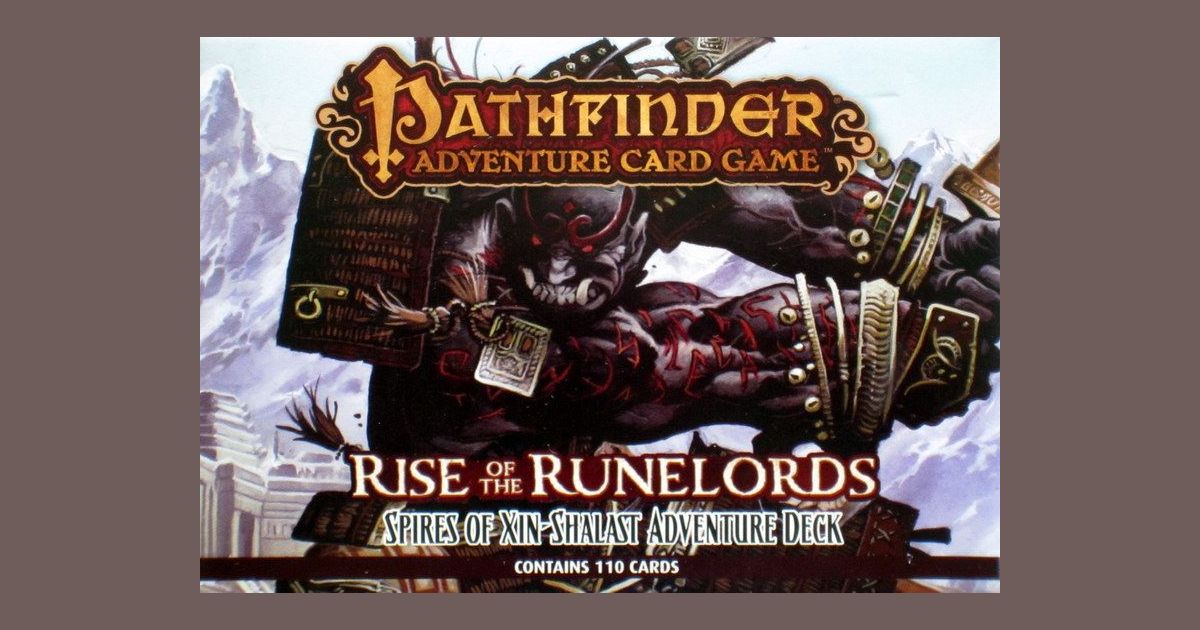 Pathfinder Adventure Card Game Rise of the Runelords Adventure Deck