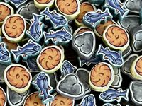 The three basic resources of the game: stones,…