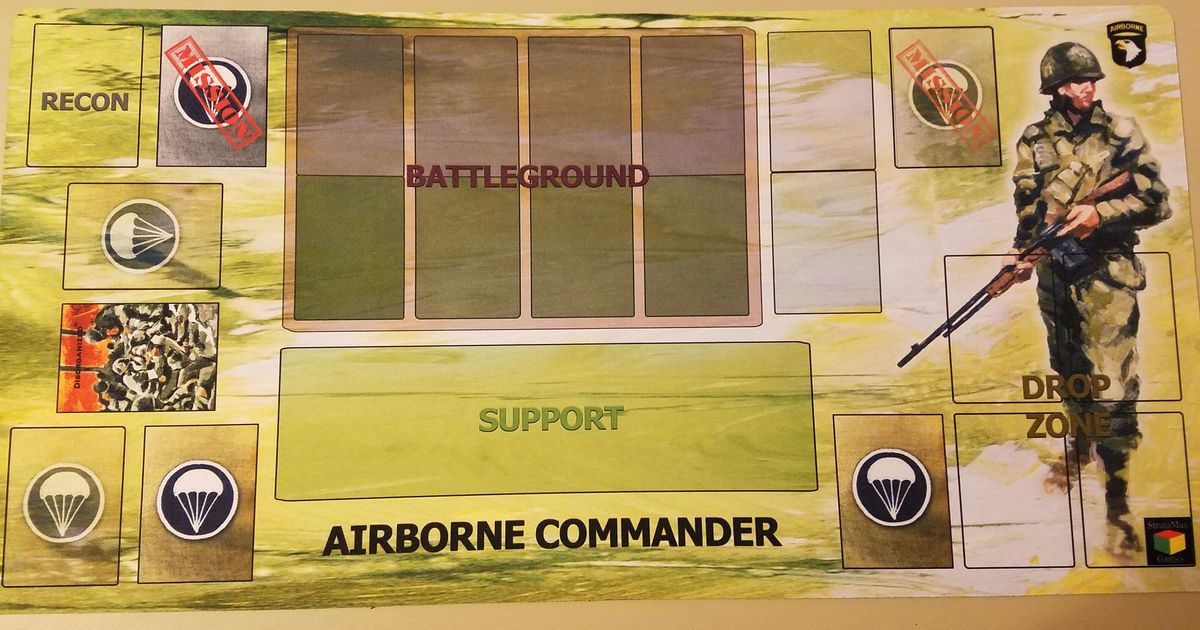 Airborne Commander Playmat Board Game Accessory BoardGameGeek