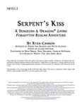 RPG Item: NEVE5-2: Serpent's Kiss