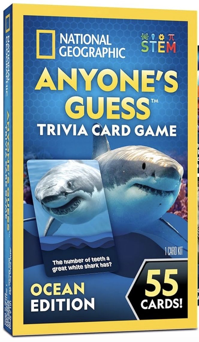Cover art for National Geographic: Anyone's Guess Trivia Card Game – Ocean Edition