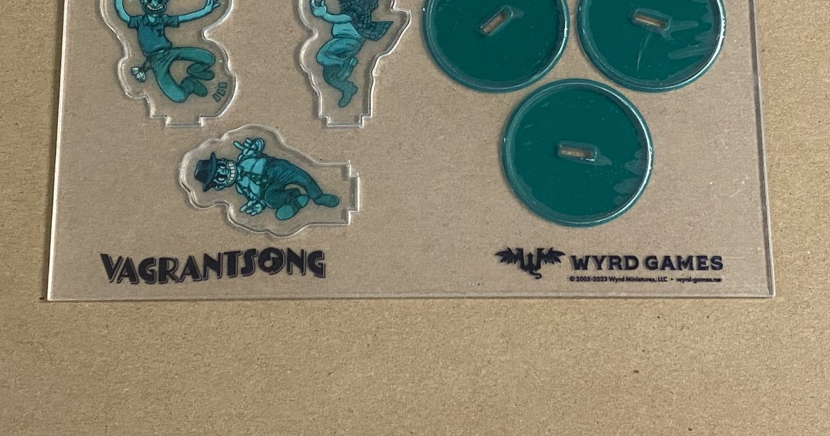 Vagrantsong Dice Tower Acrylic Standees Board Game Accessory