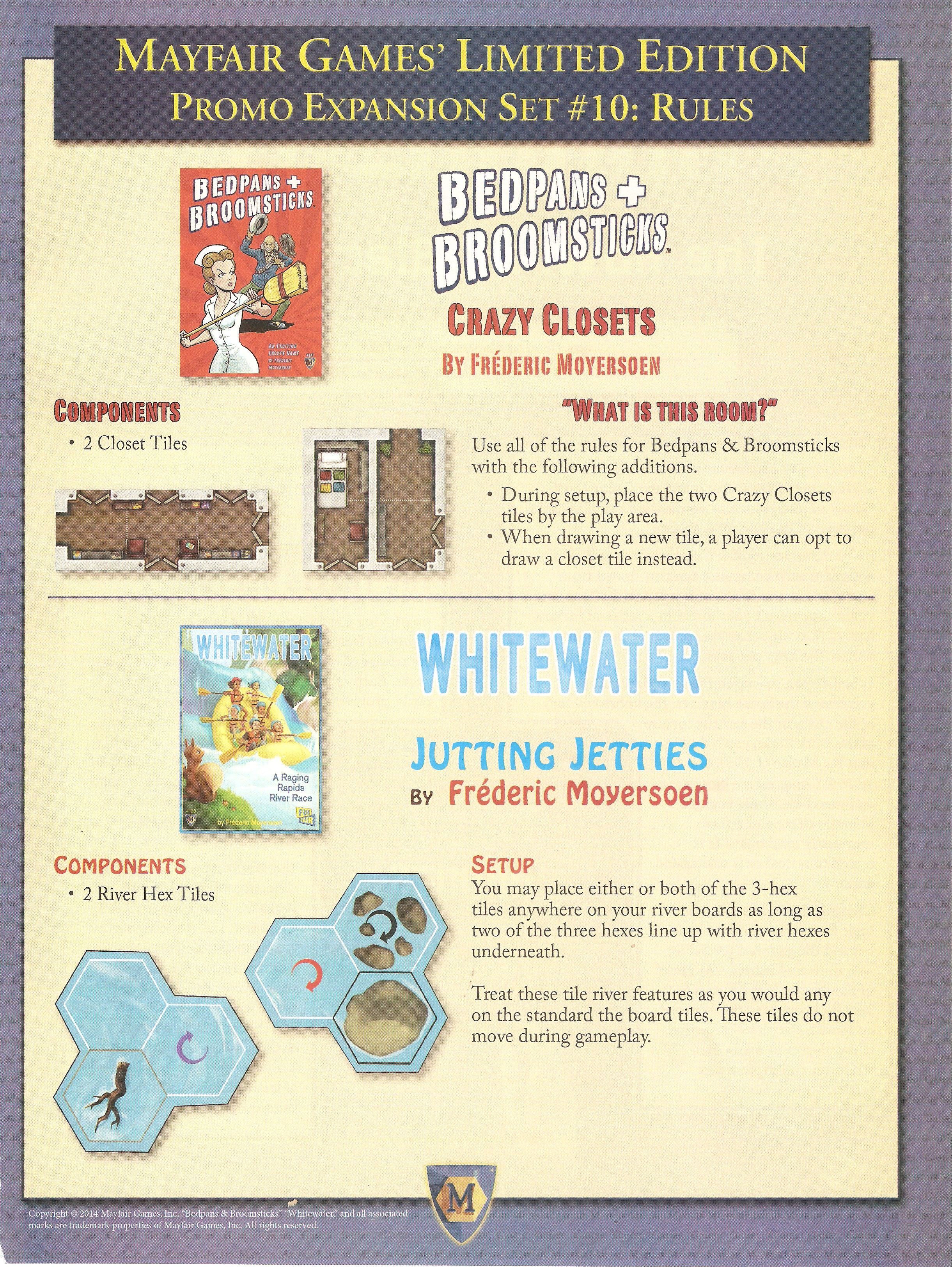 Mayfair Games' Limited Edition Promo Expansion Set #10 cover art