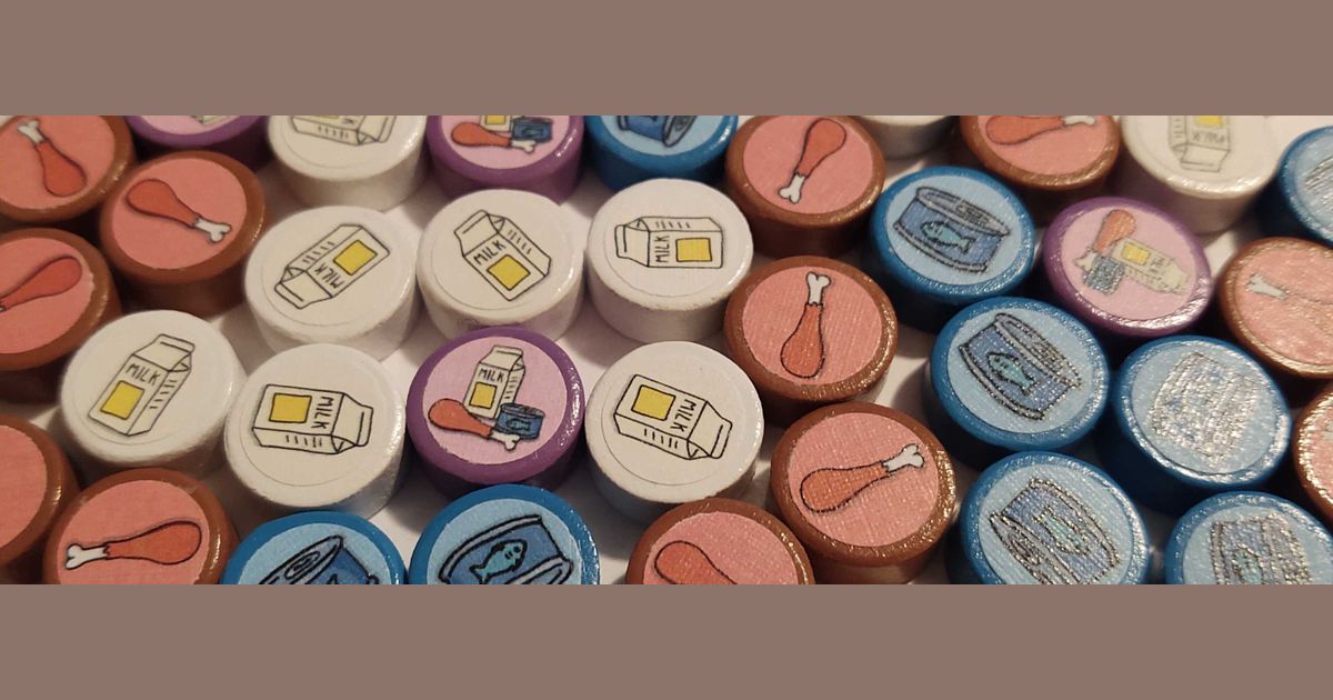 Cat Lady Homemade Tokens And Tuckbox Johnyaeger Pnp Blog Boardgamegeek