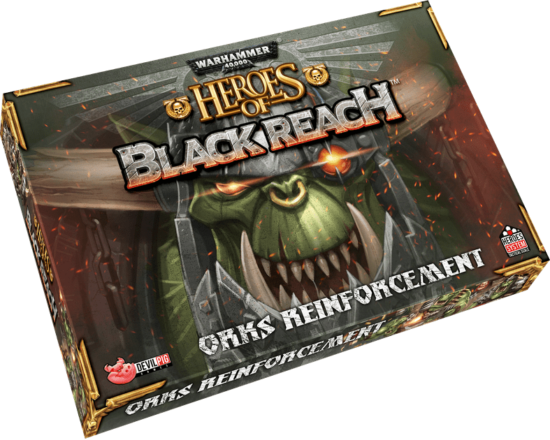 Warhammer 40000 Heroes of black reach Orks Armature Deck Box