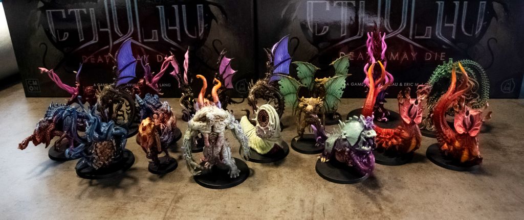 Cthulhu Death May Die board game shows off betentacled minis