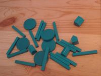 Board Game Accessory: Agricola: Turquoise player pieces