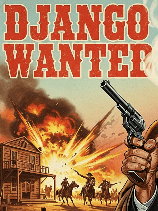 Cover art for Django Wanted: Wild West Skirmish Rules