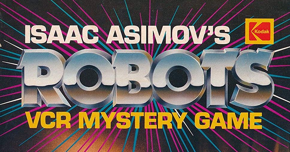 Isaac Asimov's Robots VCR Mystery Game Board Game BoardGameGeek