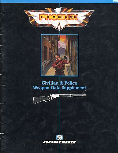 Phoenix Command: Civilian & Police Weapon Data Supplement