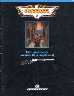 Phoenix Command: Civilian & Police Weapon Data Supplement