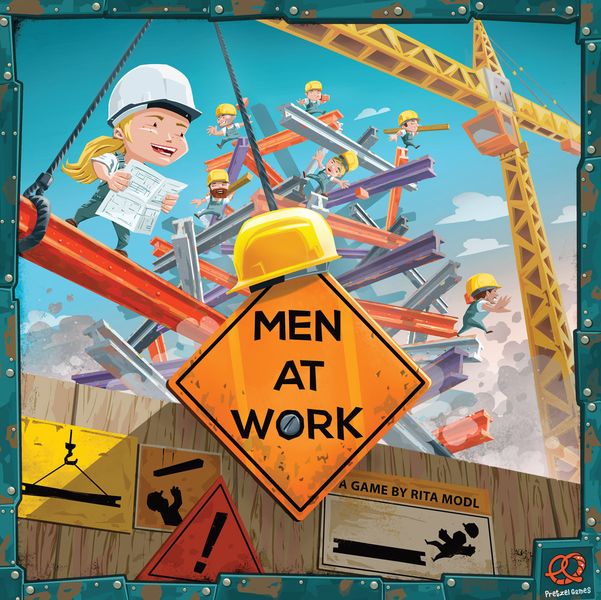 Men At Work, Pretzel Games, 2018 — front cover (image provided by the publisher)