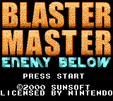 Video Game: Blaster Master: Enemy Below