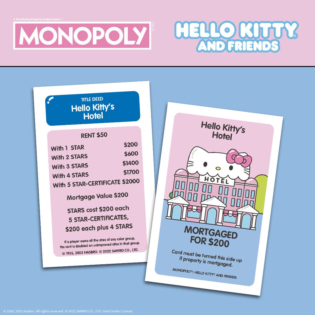 Hello Kitty and Friends Monopoly www.muniatalaya.gob.pe