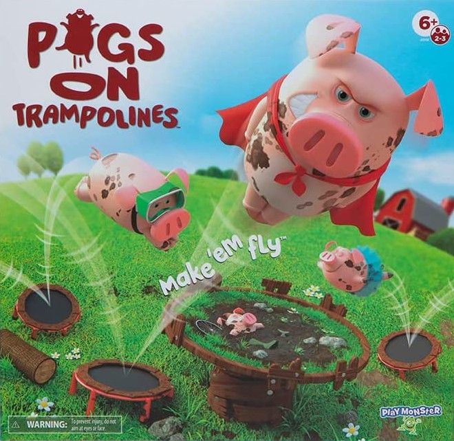 Boîte du jeu Pigs on Trampolines