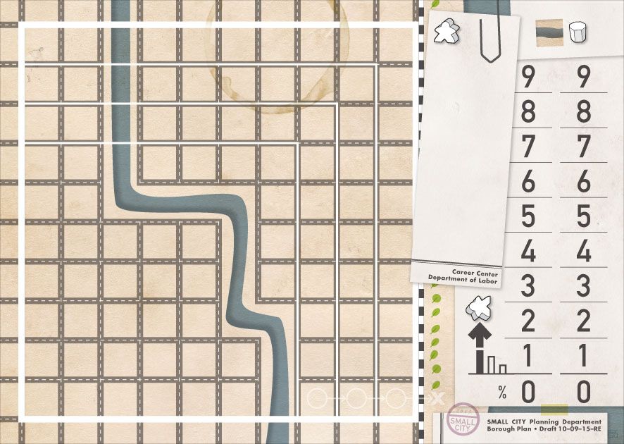 Small City: Player boards Expansion #2 – The Rivers