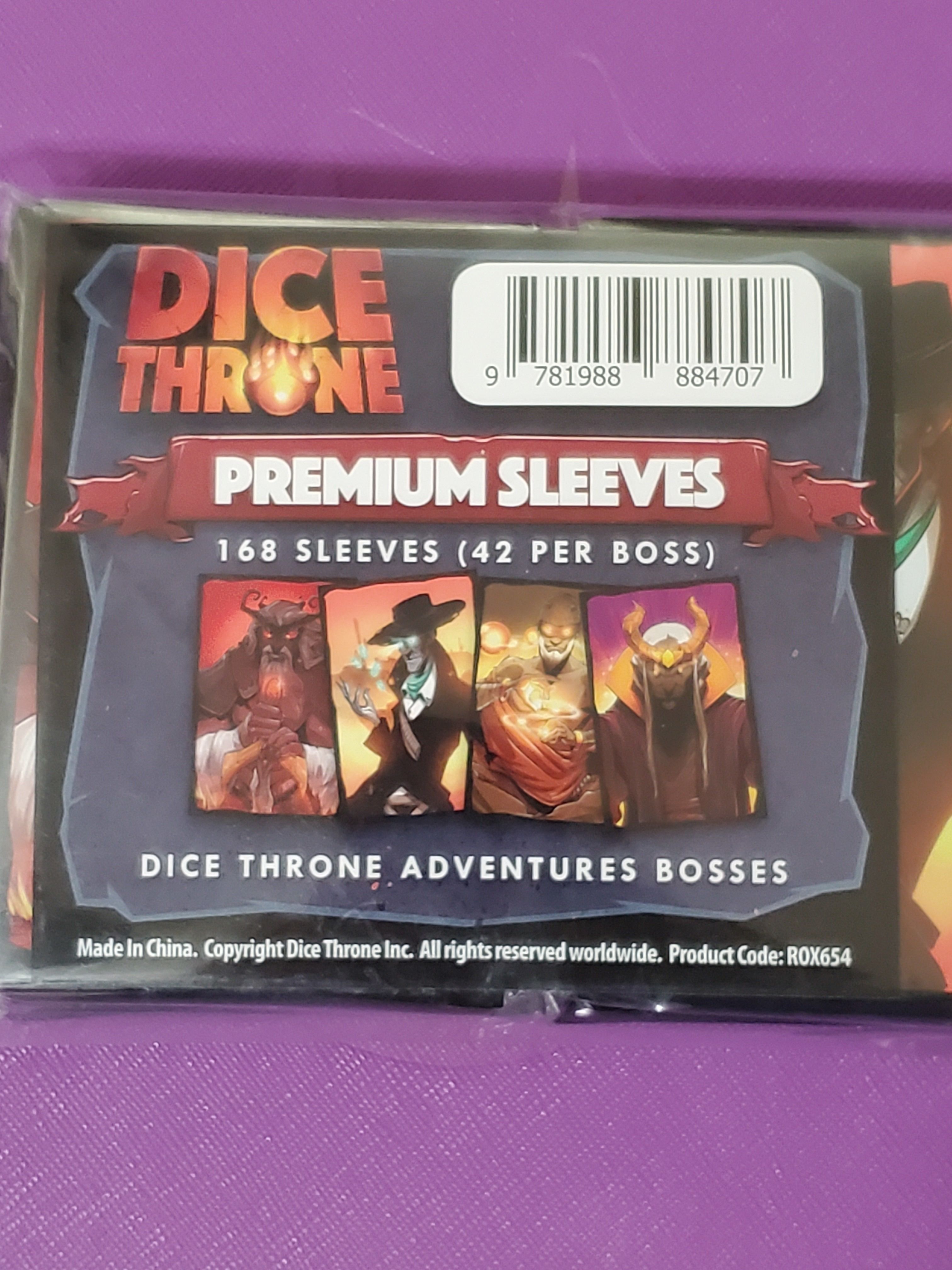 Acessório Dice Throne Premium Sleeves Dice Throne Adventures Bosses
