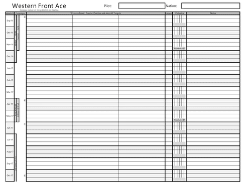 Modified Log Sheet Feedback | Western Front Ace: The Great War in the ...