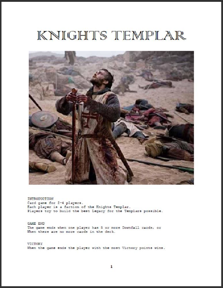 Knights Templar cover art