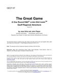 RPG Item: GEO7-07: The Great Game